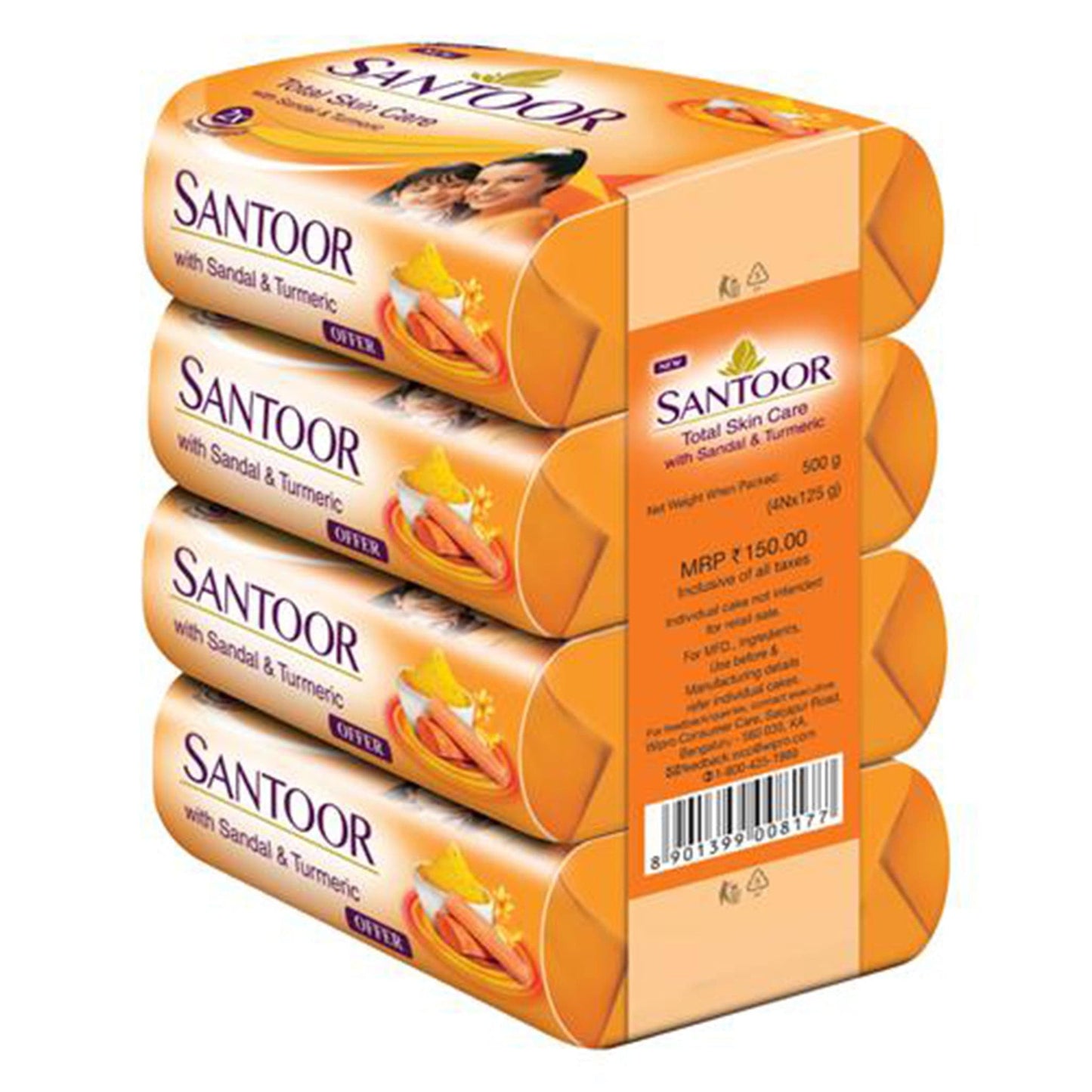 Santoor Sandal & Turmeric Soap.