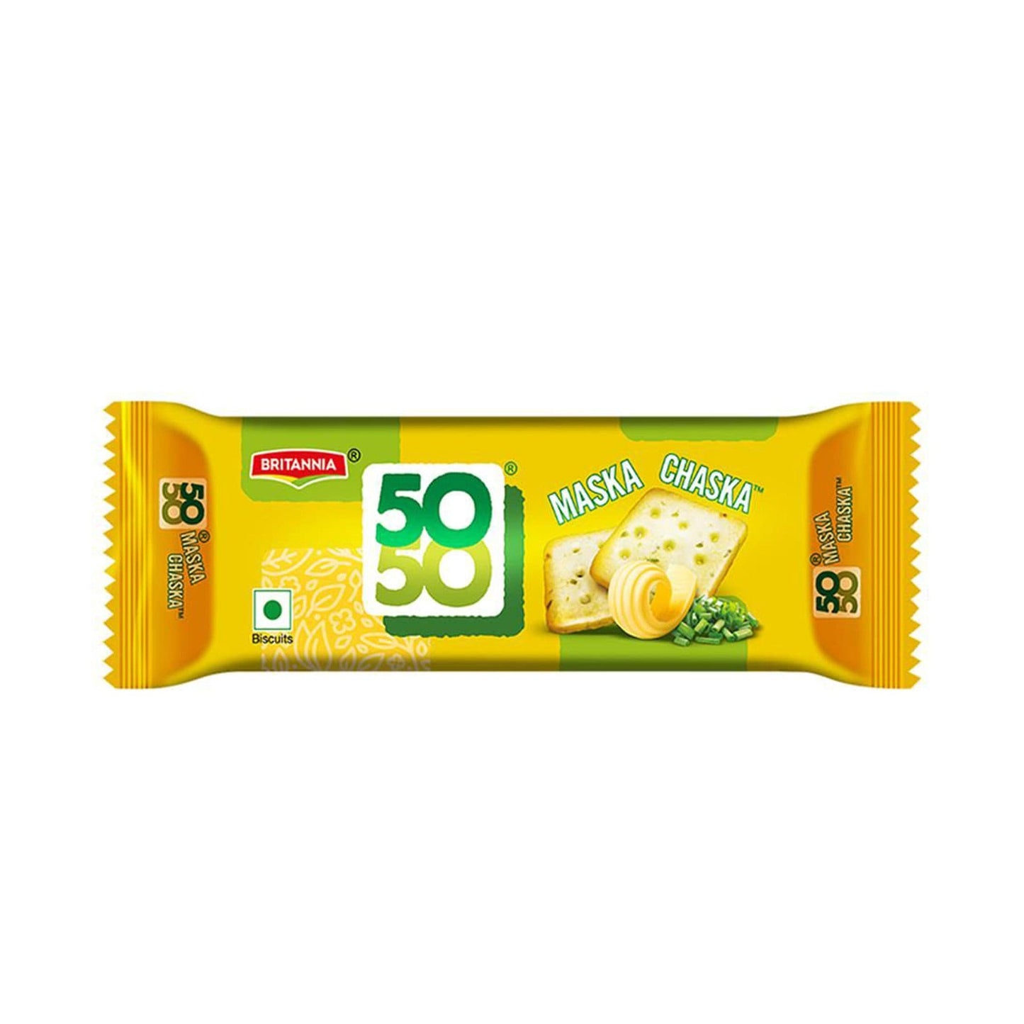 Britannia 50-50 Maska Chaska Salted Biscuits.