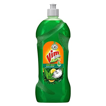 Vim Extra Dishwash Liquid Gel - Anti Bacterial with Neem