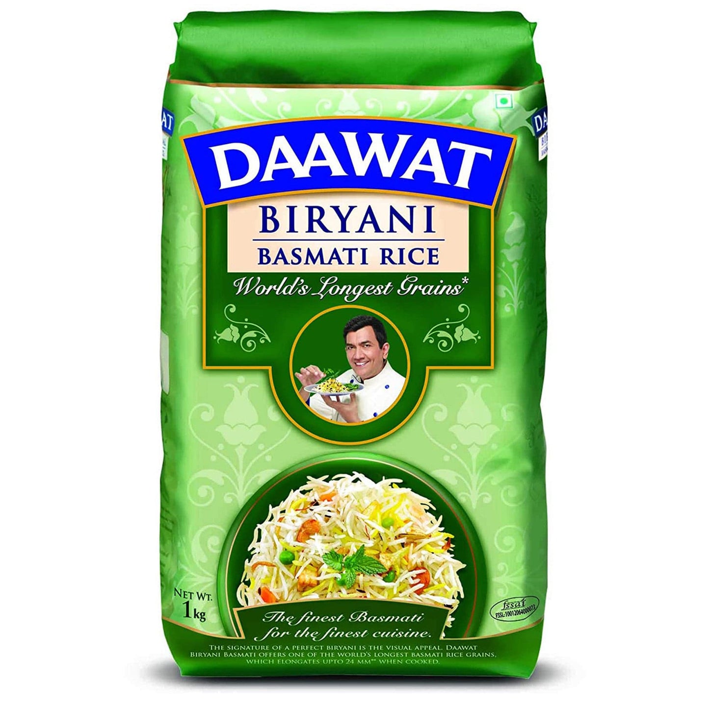Daawat Biryani Basmati Rice.