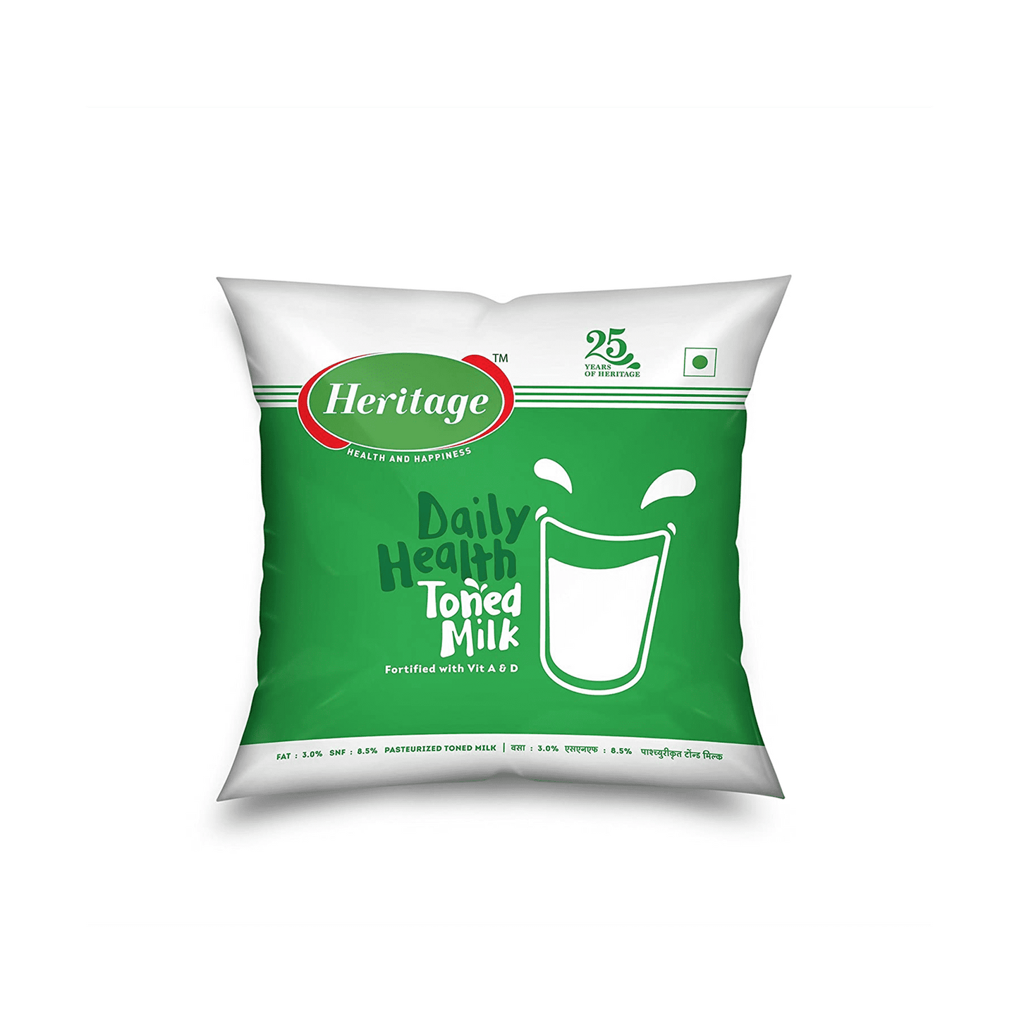 Heritage Toned Milk Packet.