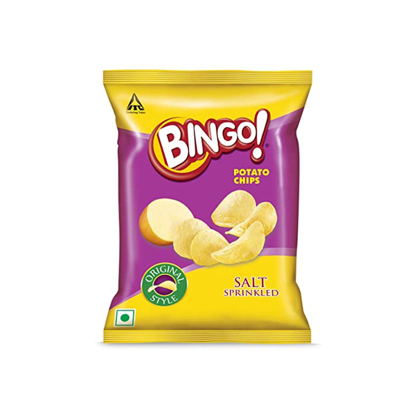 Bingo Original Style Potato Chips-Salt Sprinkled.