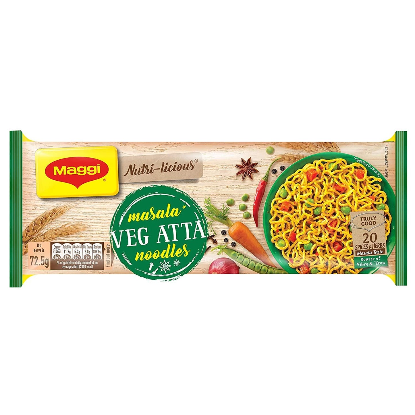 Maggi Nutri-licious Veg Atta - Masala Noodles.