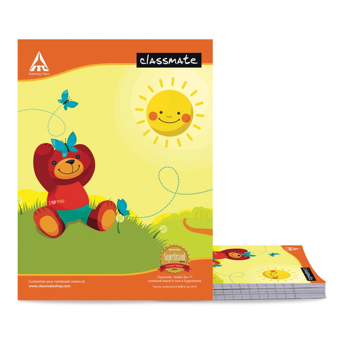 Classmate Four Lines with Gap Notebook, 172 Pages (240 x 180)mm.