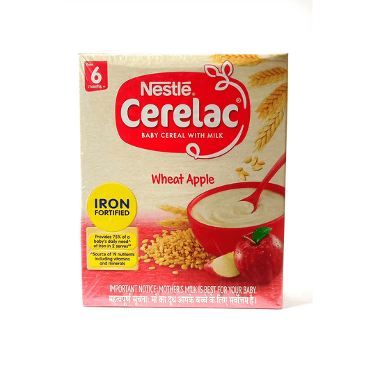 Nestle Cerelac with Milk - Wheat & Apple | From 6-12 Months.