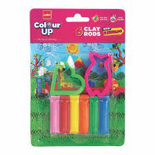 Clay Dough Set with Moulds (Colours may Vary)