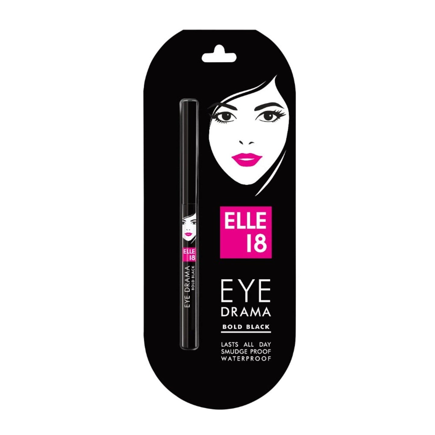 Elle 18 Eye Drama Kajal - Bold Black.