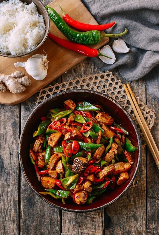 STIR FRIED SHEZUAN MUSHROOMS