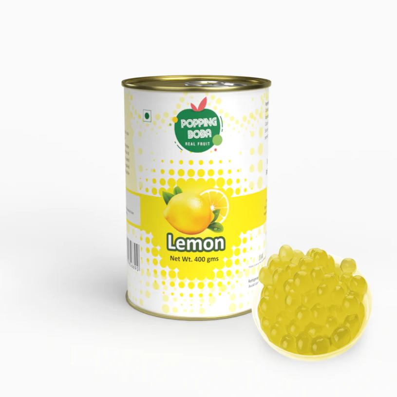 The Tea Planet Lemon Popping Boba