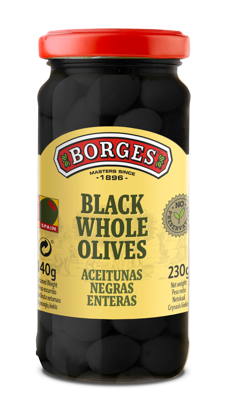 Whole Black Olives