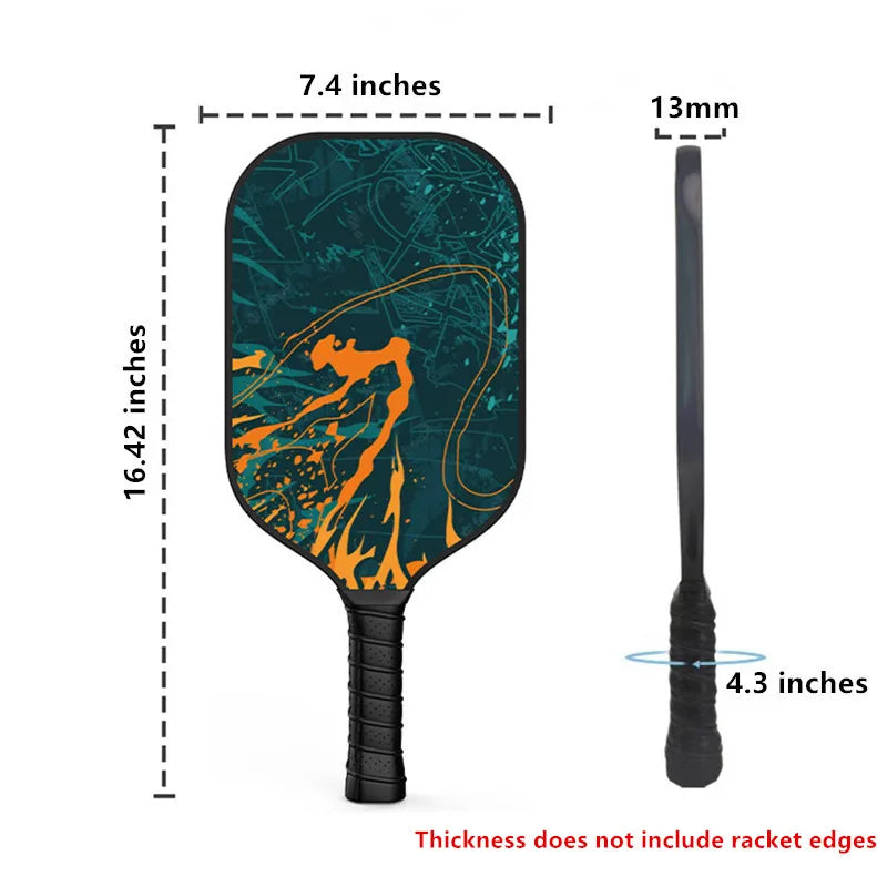 Professional Pickleball Racket USAPA Standard Overgrips Padel 13Mm Fiberglass Paddle Shovel Outdoor Pickle Ball Cricket Bat