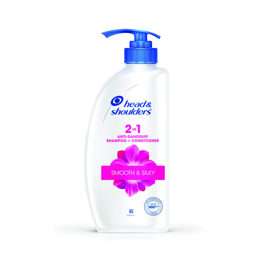 Head & Shoulders 2-in-1 Smooth and Silky Anti Dandruff Shampoo + Conditioner,