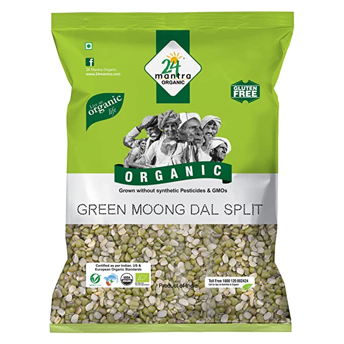 24 Mantra organic green moong dal.