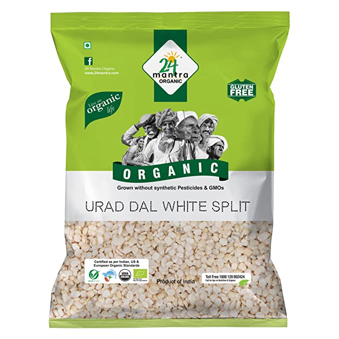 24 Mantra organic white urad dal - split.