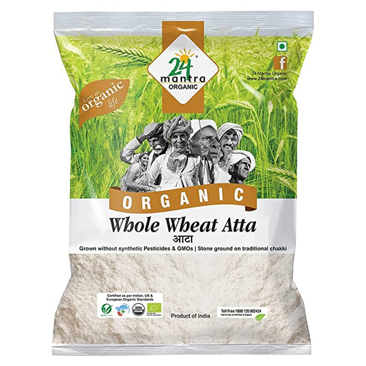 24 Mantra organic whole wheat atta.