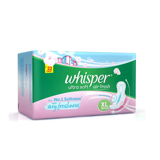 Whisper Ultra Soft, Air Fresh XL.