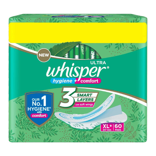 Whisper Ultra Clean Sanitary Pads - XL Plus
