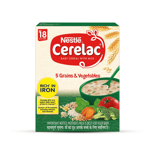 Nestle Cerelac with Milk - 5 Grains & Vegetables.