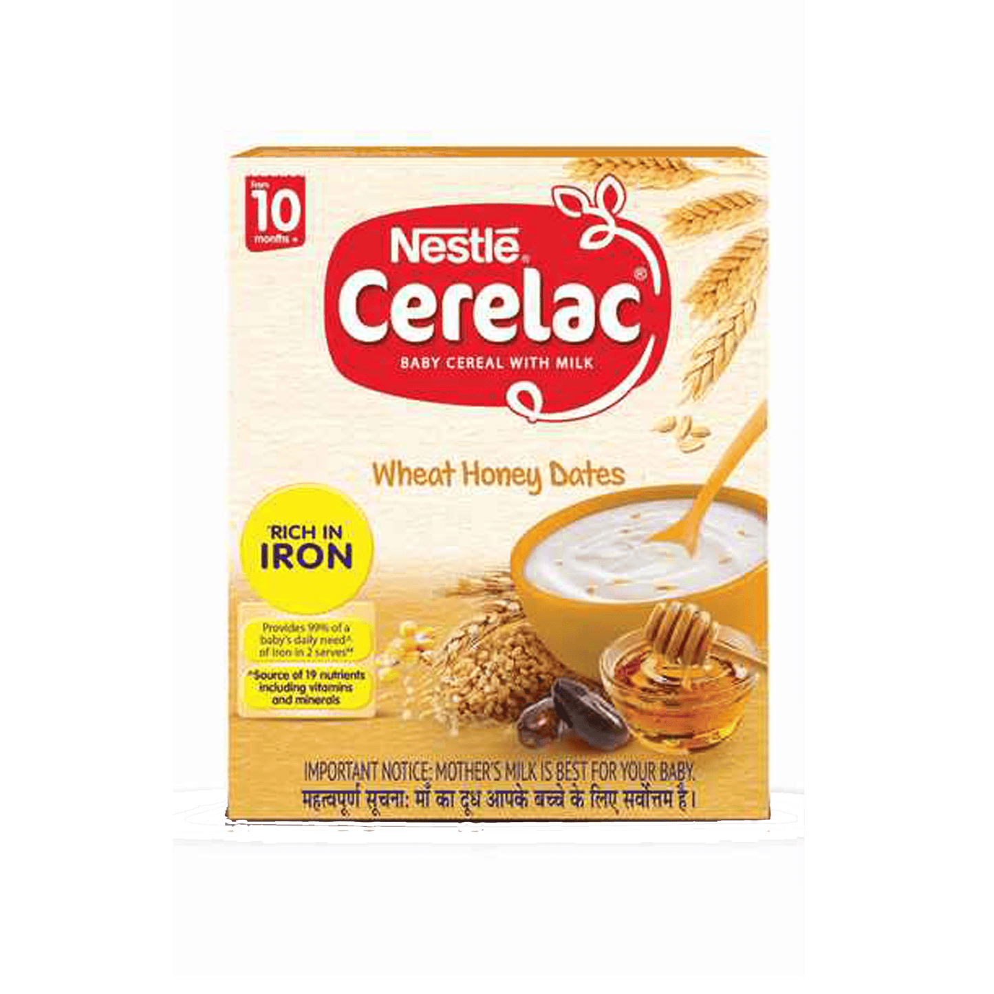 Nestle Cerelac with Milk - Wheat Honey Dates | From 6-12 Months.