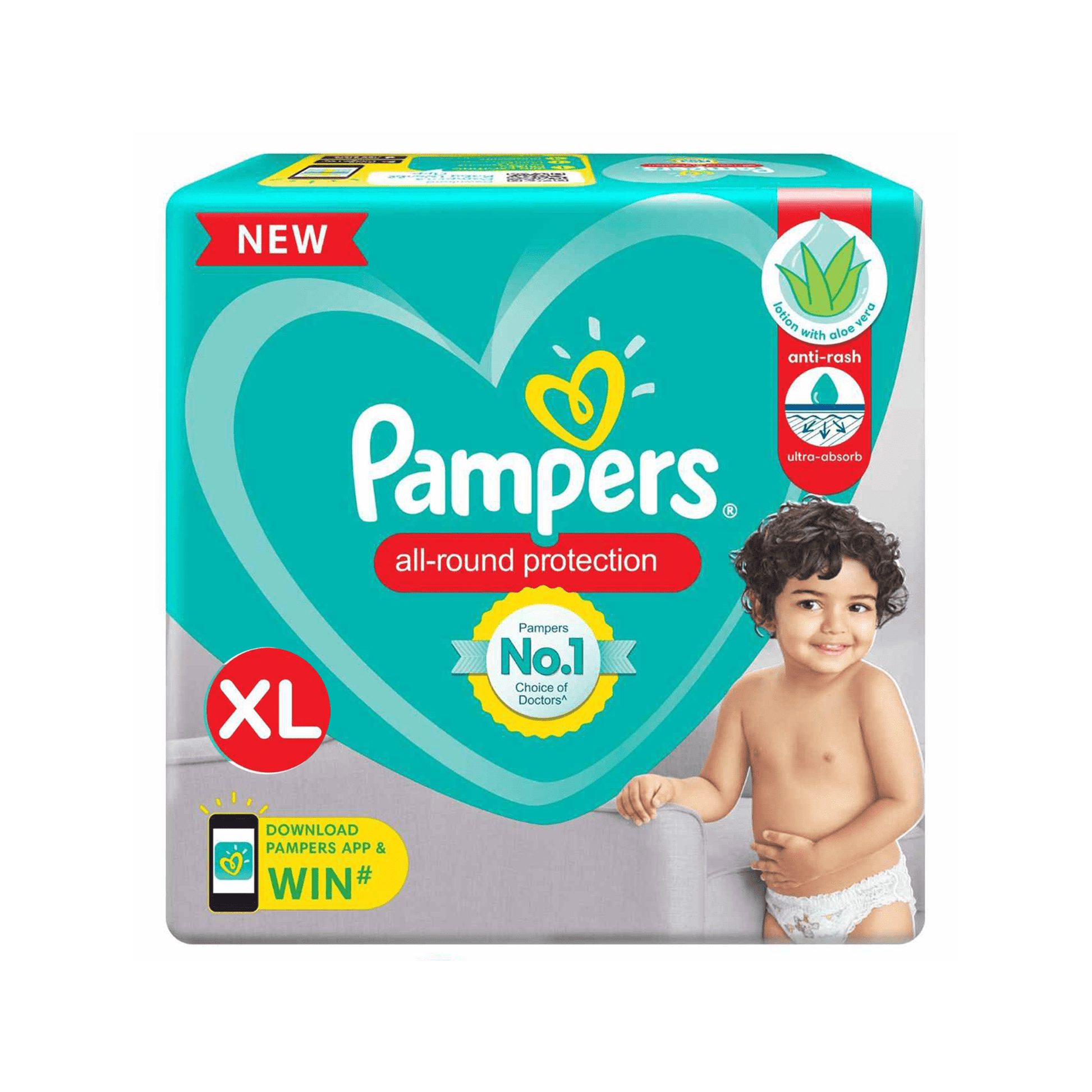 Pampers All Round Protection Diaper Pants, Size-XL.