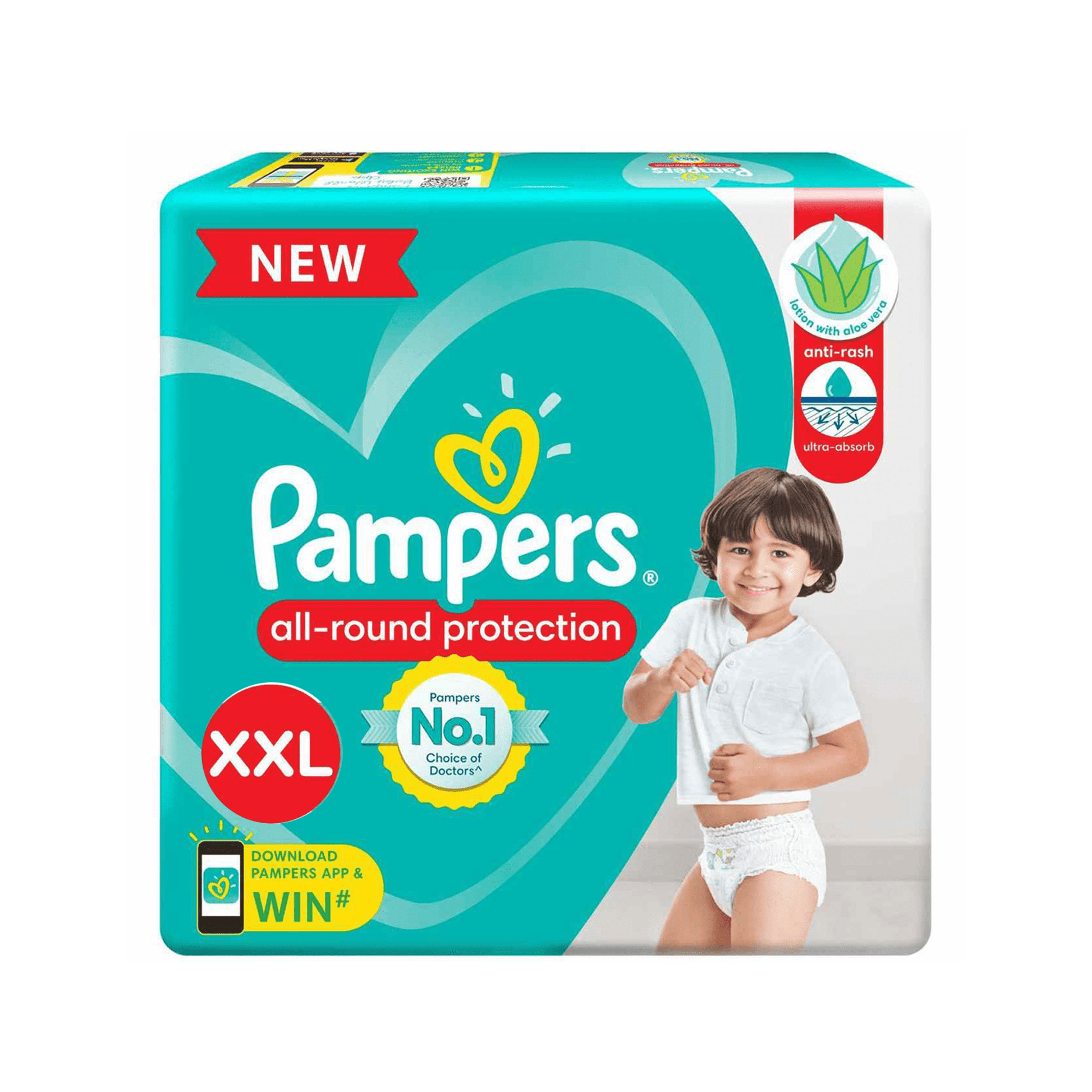 Pampers All Round Protection Diaper Pants, Size-XXL.