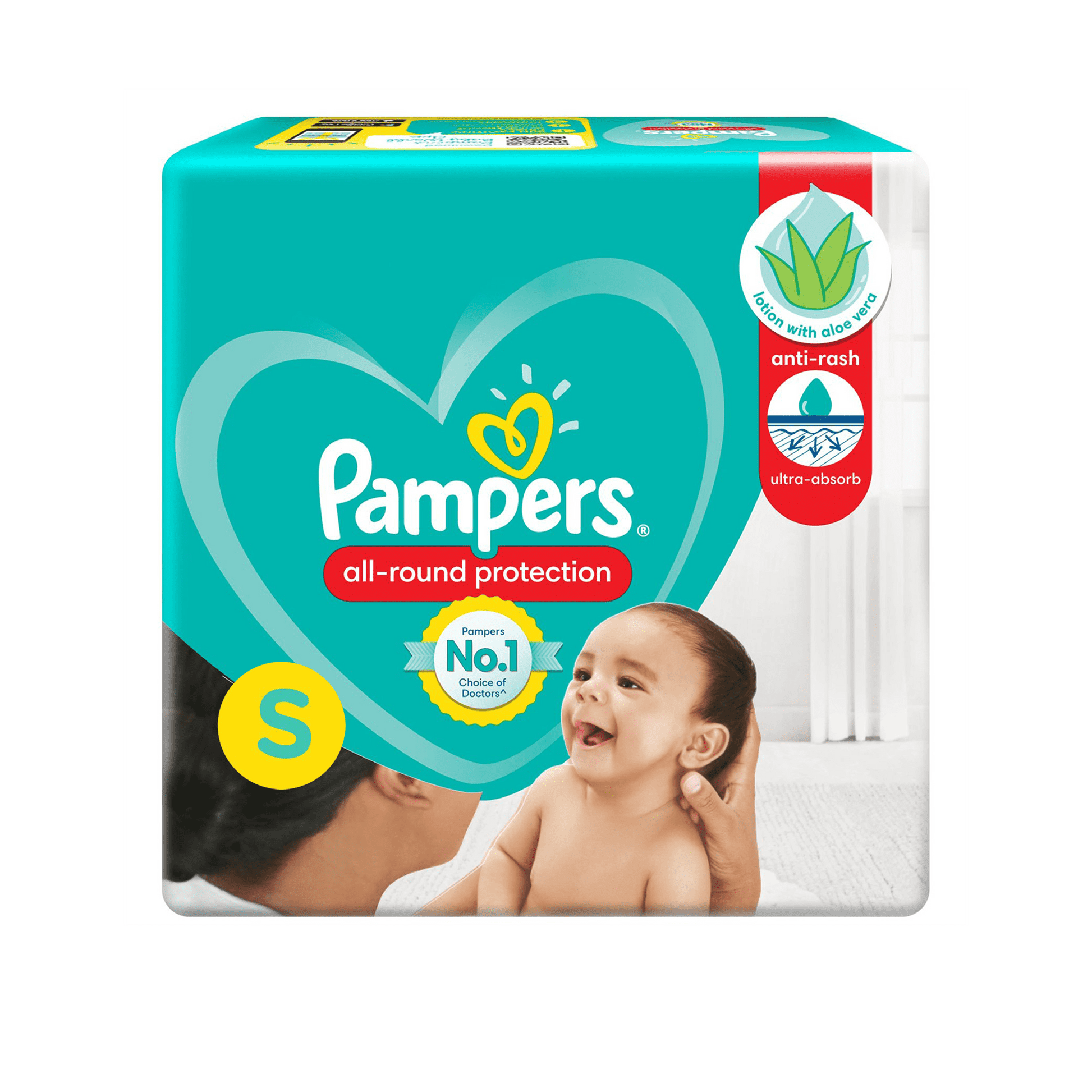 Pampers All Round Protection Diaper Pants, Size-S.