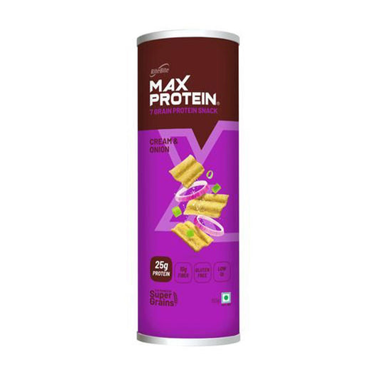 Max Protein Chips - Cream & Onion (7036975251643)