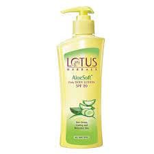 Lotus Herbals Aloe Soft Daily Body Lotion SPF 20.