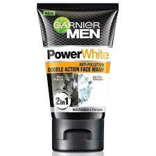 Garnier Men Power White Black Charcoal Face Wash - Anti Pollution | Double Action