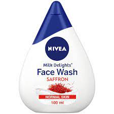 Nivea Milk Delight Saffron Face Wash - Suitable for Normal Skin