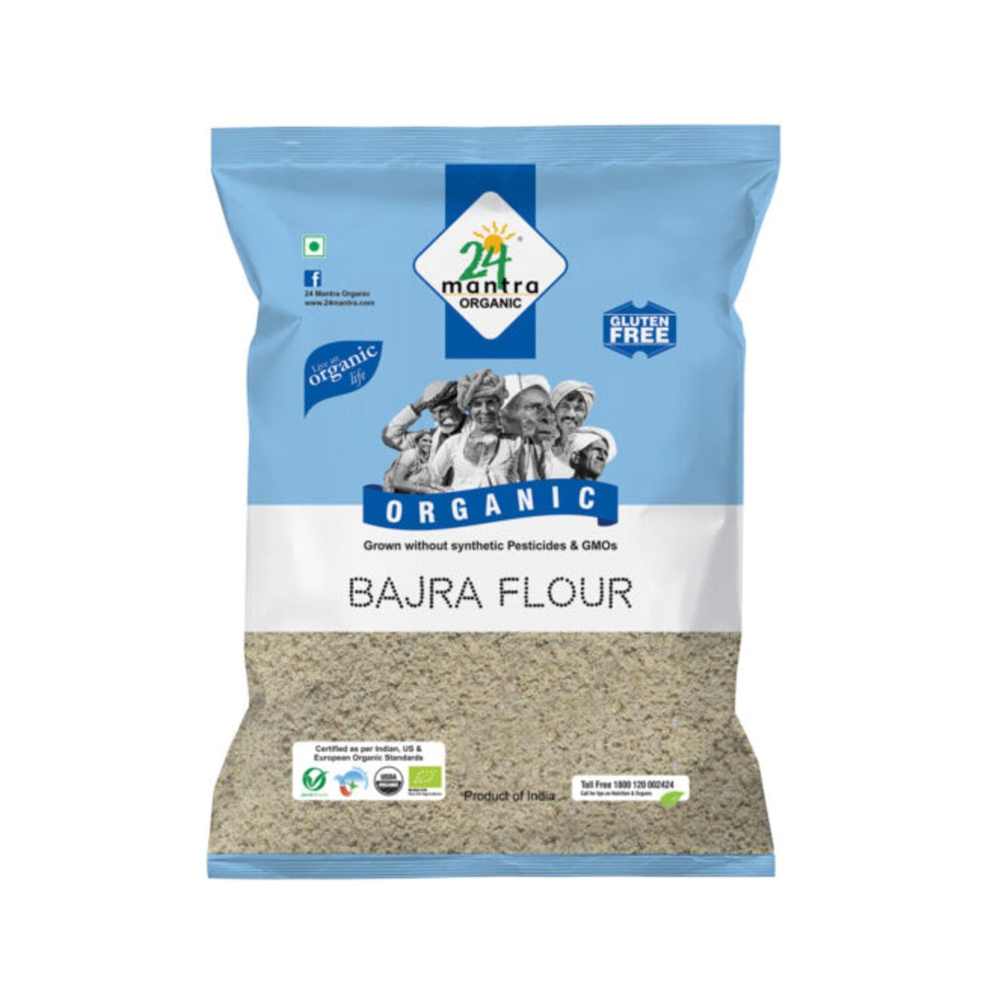 24 Mantra Organic Bajra Flour.