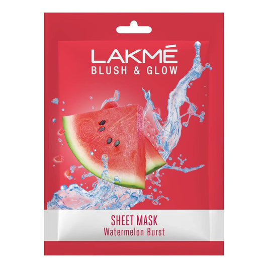 Lakme Blush & Glow Strawberry Sheet Mask.