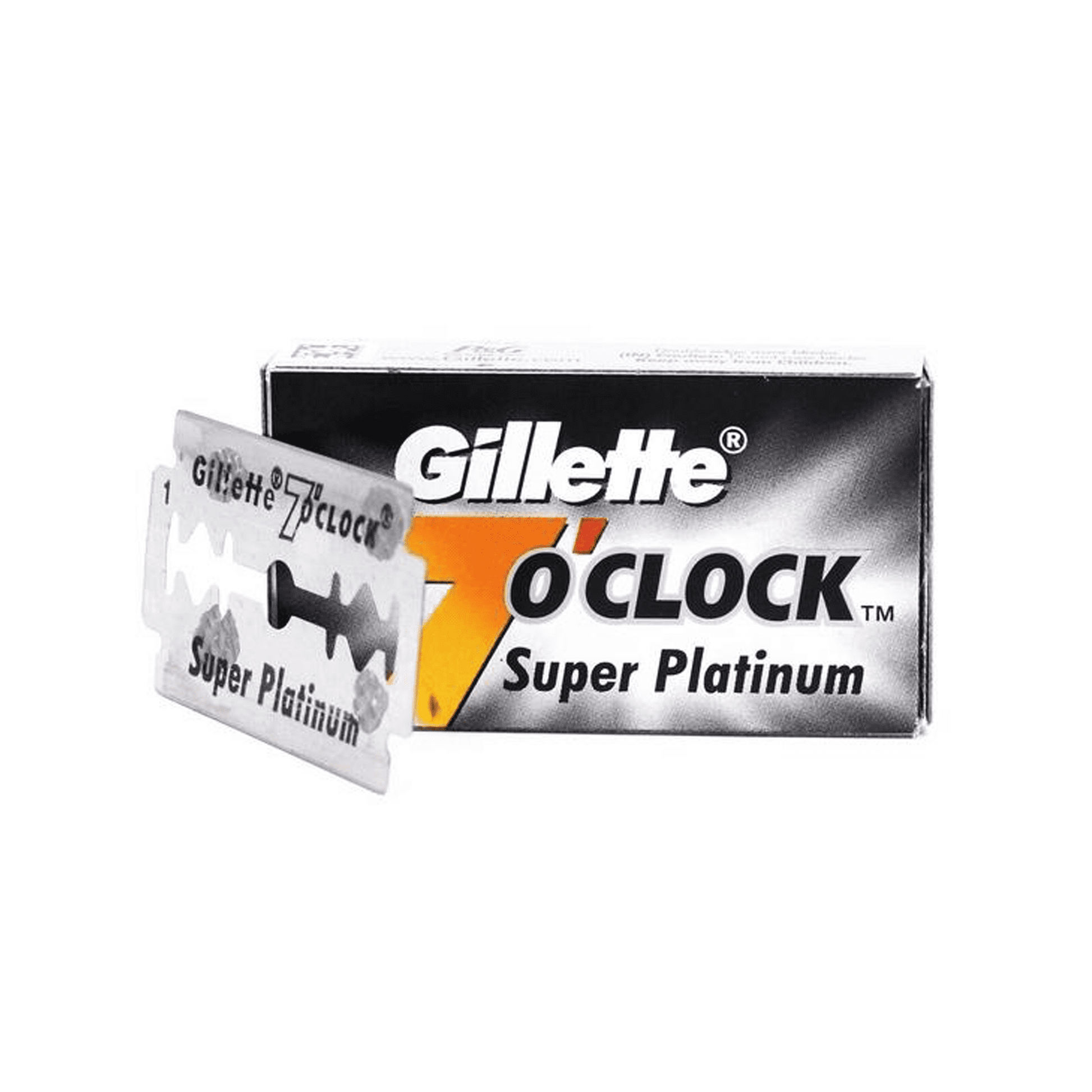Gillete 7'O Clock Super Platinum Blades.