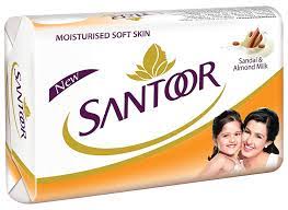 Santoor Sandal & Almond Milk Soap.